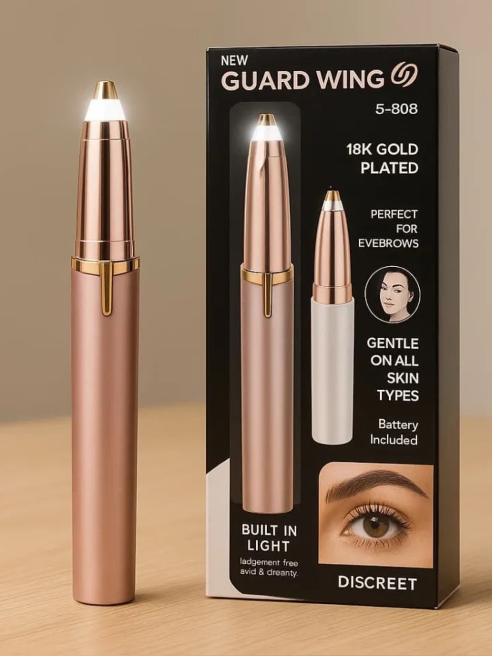 Guard Wing Electric Eyebrow Trimmer Hair Remover BRAND NEW